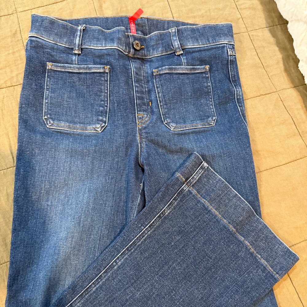 Spanx Everywhere Flare Jeans With Patch Pocket St… - image 2